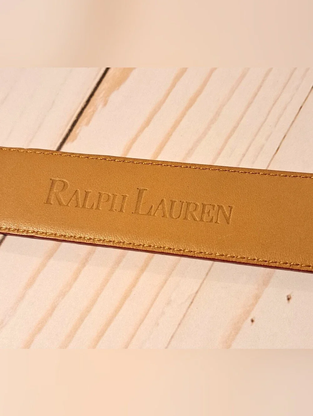 Ralph Lauren Red Leather Belt